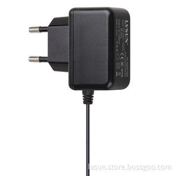 Wall Mount Adapter with 12V/0.5A Output and EU plugs